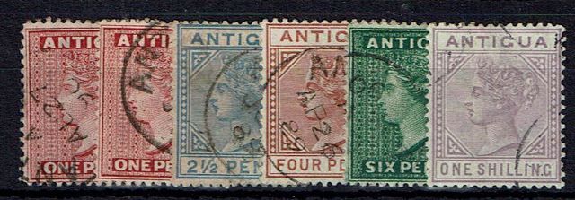 Image of Antigua SG 25/30 FU British Commonwealth Stamp